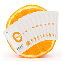ELT Mega Vitamin C Sheet Mask – 10 Pack (25g Each) | Brightening, Soothing, Anti-Wrinkle, Korean Skincare.