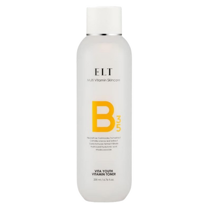 ELT Vita Youth Vitamin B Toner 6.76 fl oz | Hydrating, Soothing, Dark Spot Care | Fragrance-Free K-Beauty with Green Tea.