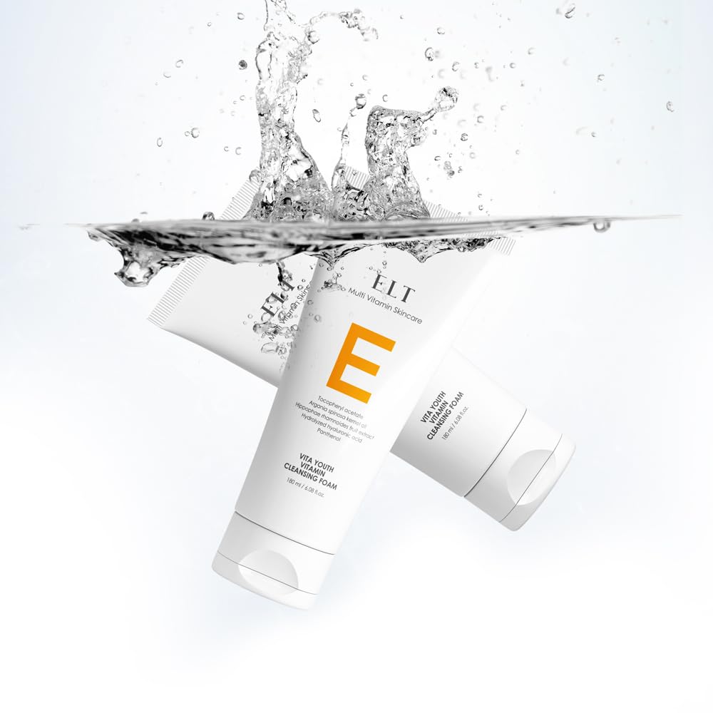 ELT Multi Vitamin Skincare Vita Youth Vitamin C Cleansing Foam, 6.08 fl oz