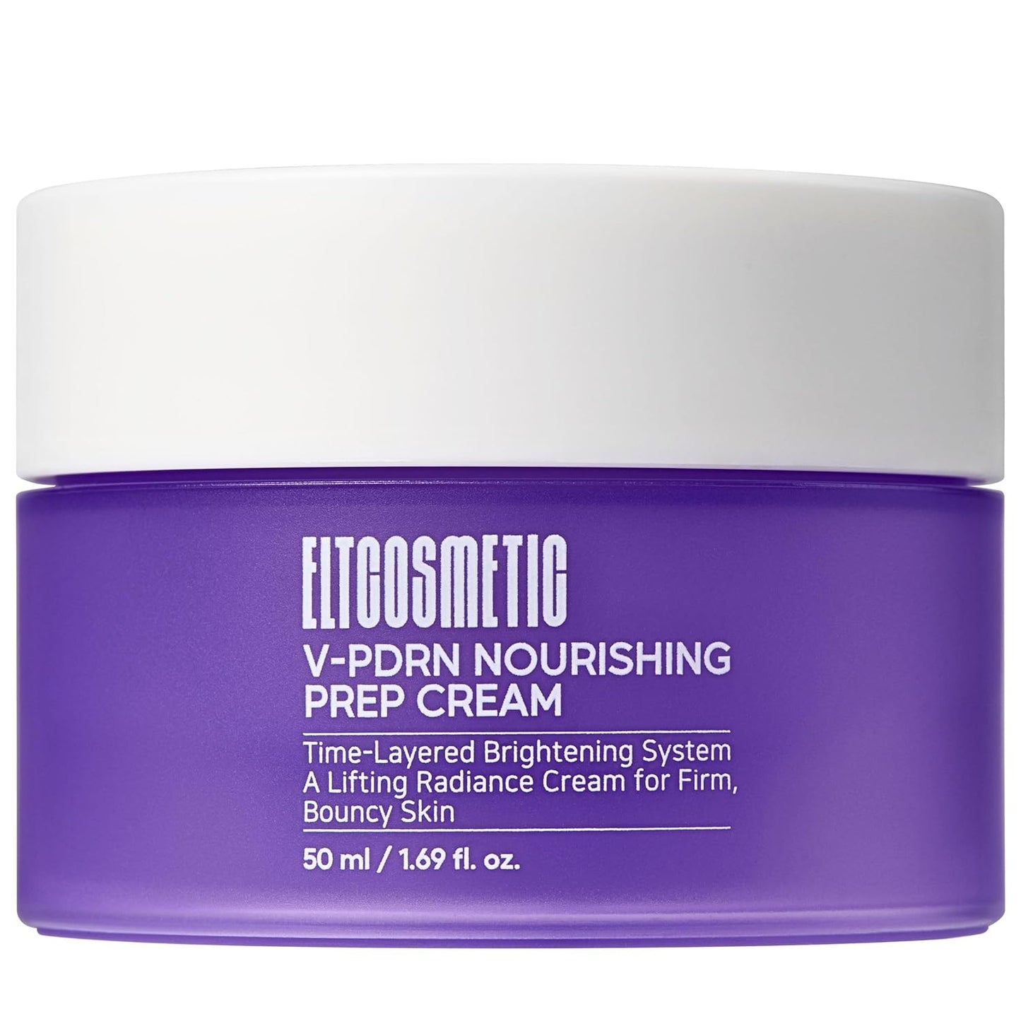 ELT V-PDRN Nourishing Prep Cream, Rose PDRN & Triple Vitamin C Face Cream, Firming Moisturizer with Peptides, Collagen, NAD+, Hyaluronic Acid & Panthenol for Hydration, Glow & Elasticity Care, 50ml